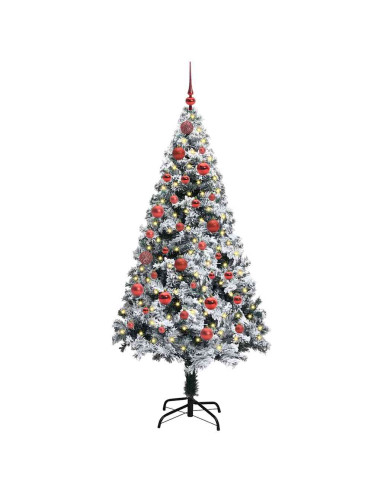 Albero di Natale artificiale con 150 LED Bianco 150 cm