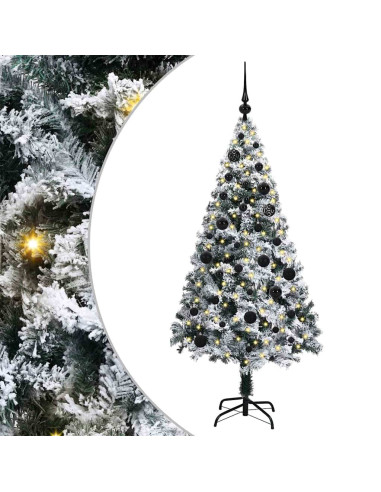 Albero di Natale artificiale con 150 LED Bianco 150 cm