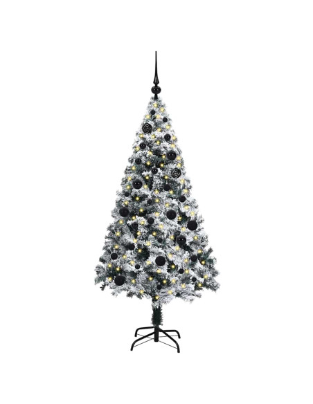 Albero di Natale artificiale con 150 LED Verde 150 cm