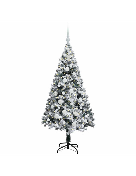 Albero di Natale artificiale con 150 LED Bianco 150 cm