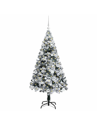 Albero di Natale artificiale con 150 LED Bianco 150 cm
