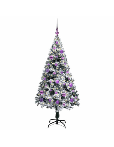 Albero di Natale artificiale con 150 LED Verde 150 cm