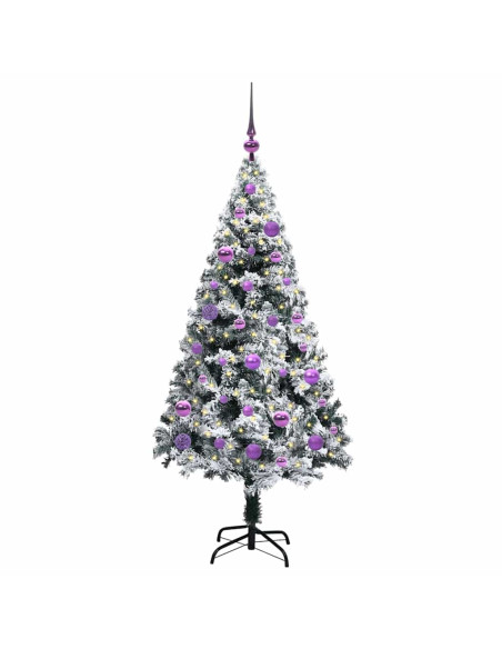 Albero di Natale artificiale con 150 LED Bianco 150 cm