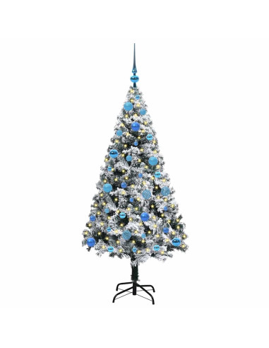 Albero di Natale artificiale con 150 LED Verde 150 cm