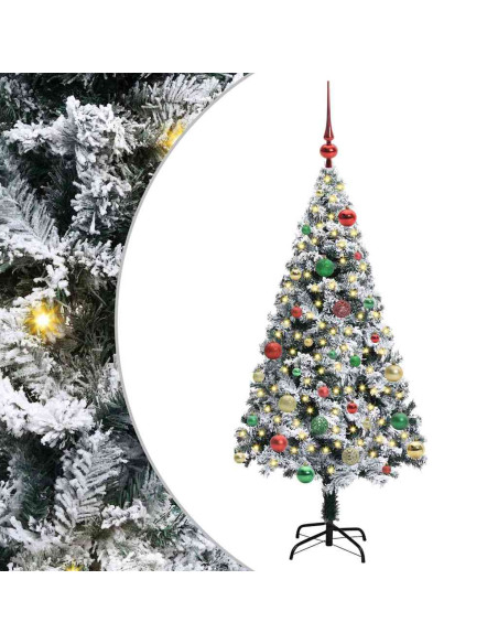 Albero di Natale artificiale con 150 LED Bianco 150 cm