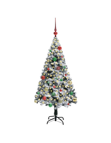 Albero di Natale artificiale con 150 LED Verde 150 cm