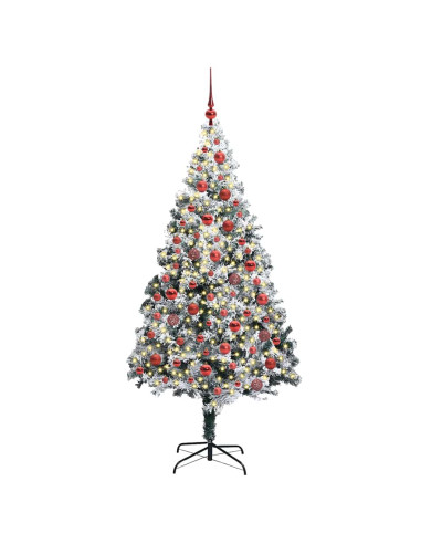Albero di Natale artificiale con 300 LED Verde 180 cm