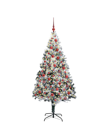 Albero di Natale artificiale con 300 LED Verde 180 cm
