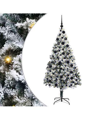 Albero di Natale artificiale con 300 LED Verde 180 cm