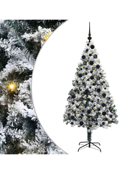Albero di Natale artificiale con 300 LED Verde 180 cm