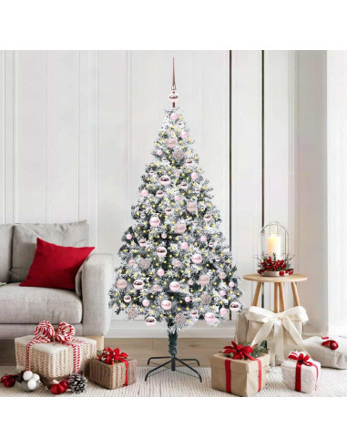 Albero di Natale artificiale con 300 LED Verde 180 cm