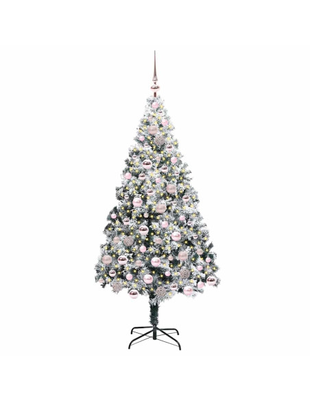 Albero di Natale artificiale con 300 LED Verde 180 cm