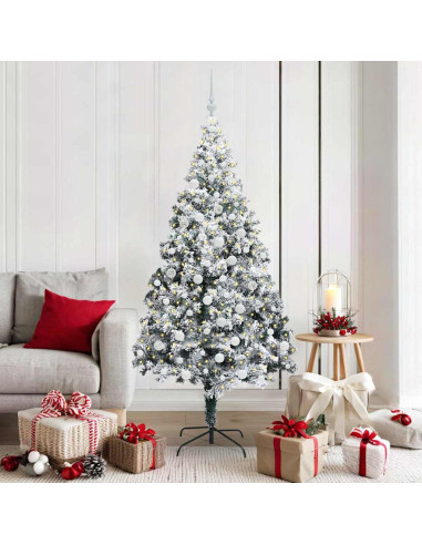 Albero di Natale artificiale con 300 LED Verde 180 cm