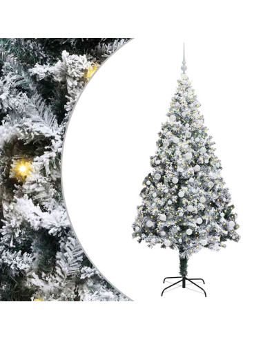 Albero di Natale artificiale con 300 LED Verde 180 cm
