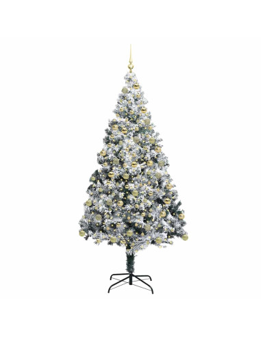 Albero di Natale artificiale con 300 LED Verde 180 cm