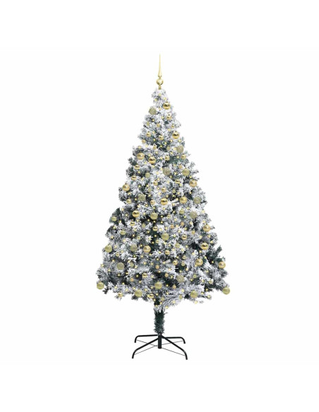Albero di Natale artificiale con 300 LED Verde 180 cm