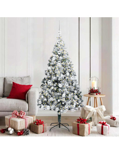 Albero di Natale artificiale con 300 LED Verde 180 cm