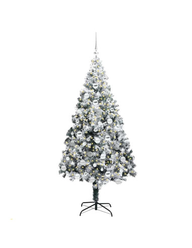 Albero di Natale artificiale con 300 LED Verde 180 cm