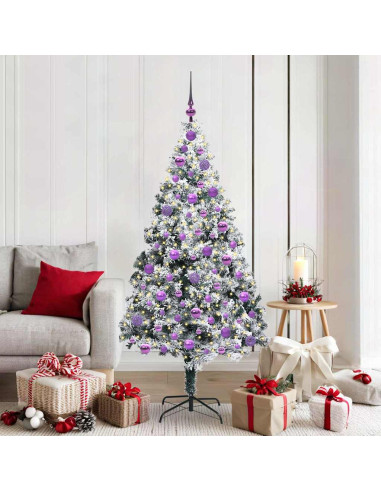 Albero di Natale artificiale con 300 LED Verde 180 cm