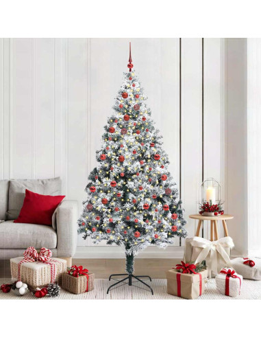 Albero di Natale artificiale con 300 LED Verde 210 cm