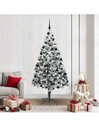 Albero di Natale artificiale con 300 LED Verde 210 cm