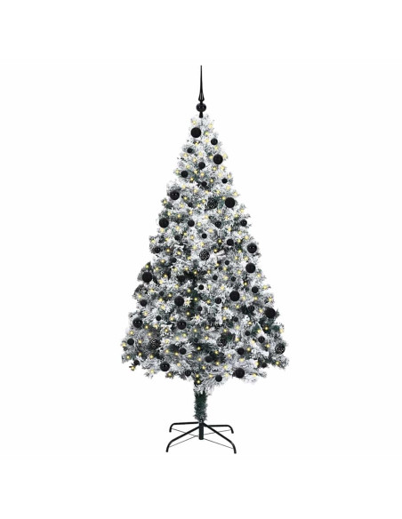 Albero di Natale artificiale con 300 LED Verde 210 cm