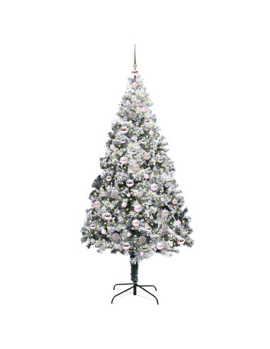 Albero di Natale artificiale con 300 LED Verde 210 cm