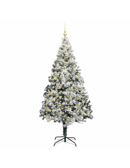 Albero di Natale artificiale con 300 LED Verde 210 cm