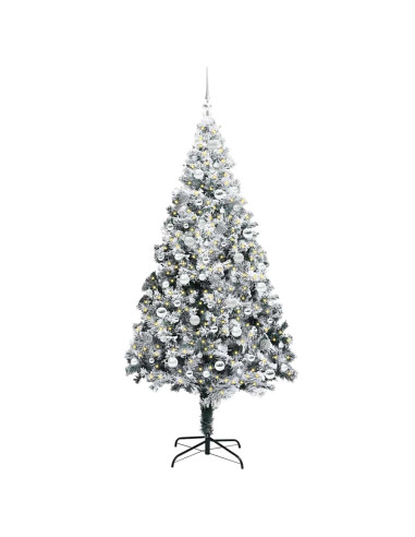 Albero di Natale artificiale con 300 LED Verde 210 cm