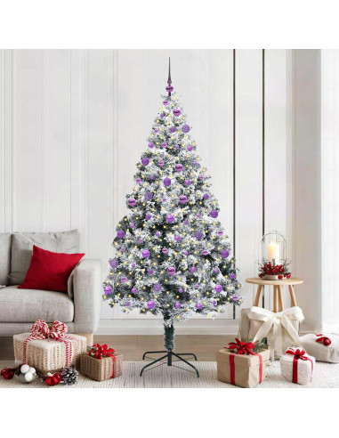 Albero di Natale artificiale con 300 LED Verde 210 cm
