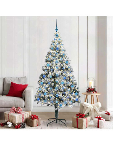 Albero di Natale artificiale con 300 LED Verde 210 cm