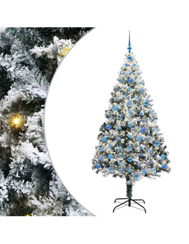 Albero di Natale artificiale con 300 LED Verde 210 cm