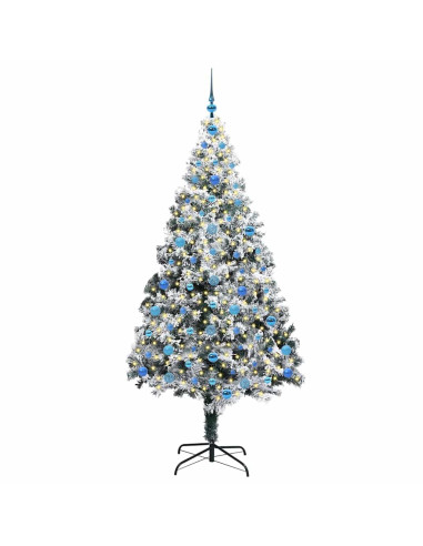 Albero di Natale artificiale con 300 LED Verde 210 cm