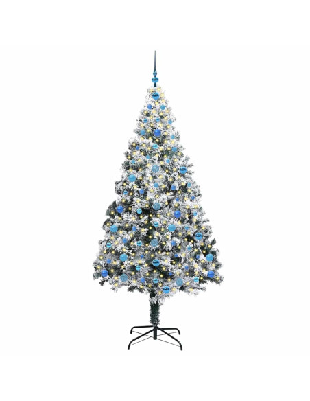 Albero di Natale artificiale con 300 LED Verde 210 cm