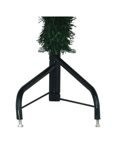 Albero di Natale Artificiale Angolare con 300 LED Verde 240 cm 2