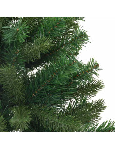 Albero di Natale artificiale con 150 LED Verde 95 cm PE e PVC 2