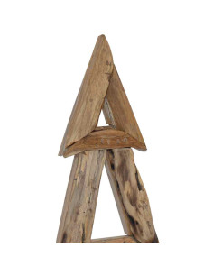 Albero di Natale Marrone 120 cm Legno massello di teak 2