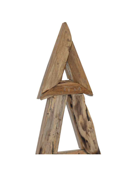 Albero di Natale Marrone 120 cm Legno massello di teak