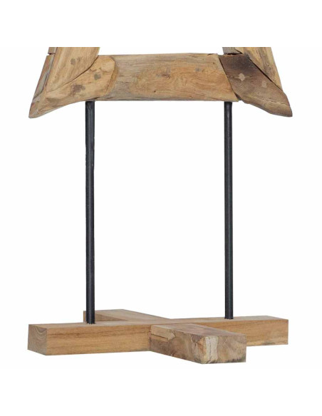 Albero di Natale Marrone 120 cm Legno massello di teak