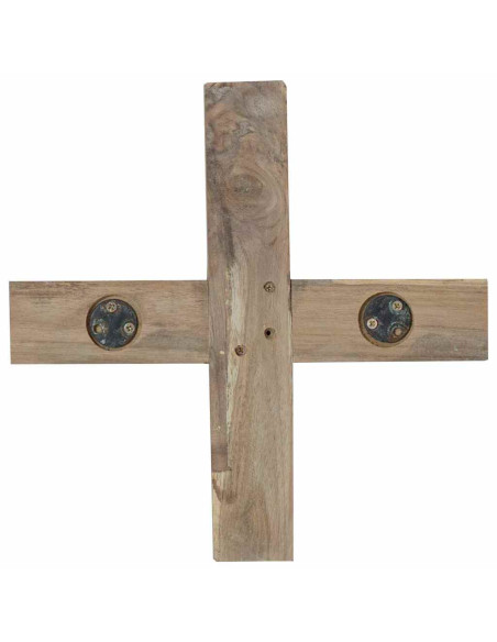 Albero di Natale Marrone 120 cm Legno massello di teak