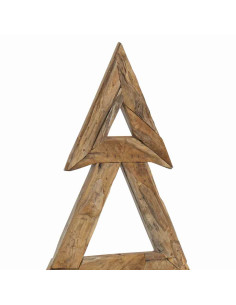 Albero di Natale Marrone 180 cm Legno massello di teak 2