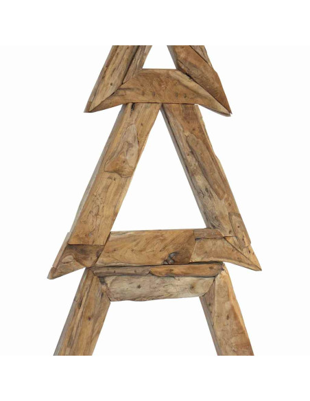 Albero di Natale Marrone 180 cm Legno massello di teak