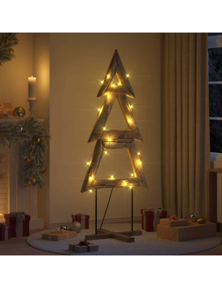 Albero di Natale Marrone 180 cm Legno massello di teak