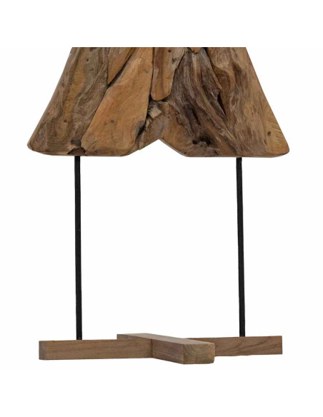 Albero di Natale Marrone 90 cm Legno massello di teak
