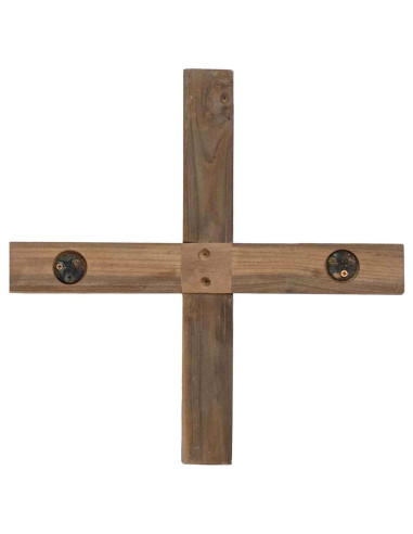 Albero di Natale Marrone 90 cm Legno massello di teak