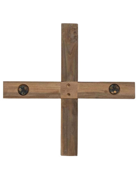 Albero di Natale Marrone 90 cm Legno massello di teak