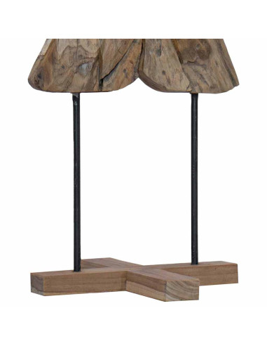 Albero di Natale Marrone 120 cm Legno massello di teak