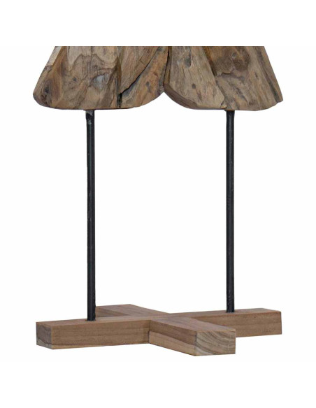 Albero di Natale Marrone 120 cm Legno massello di teak