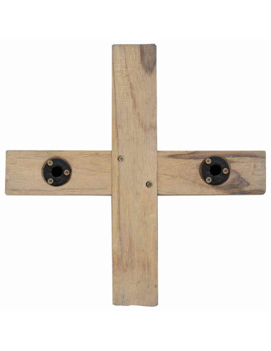 Albero di Natale Marrone 120 cm Legno massello di teak