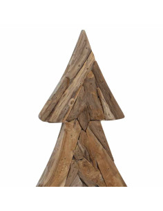 Albero di Natale Marrone 150 cm Legno massello di teak 2